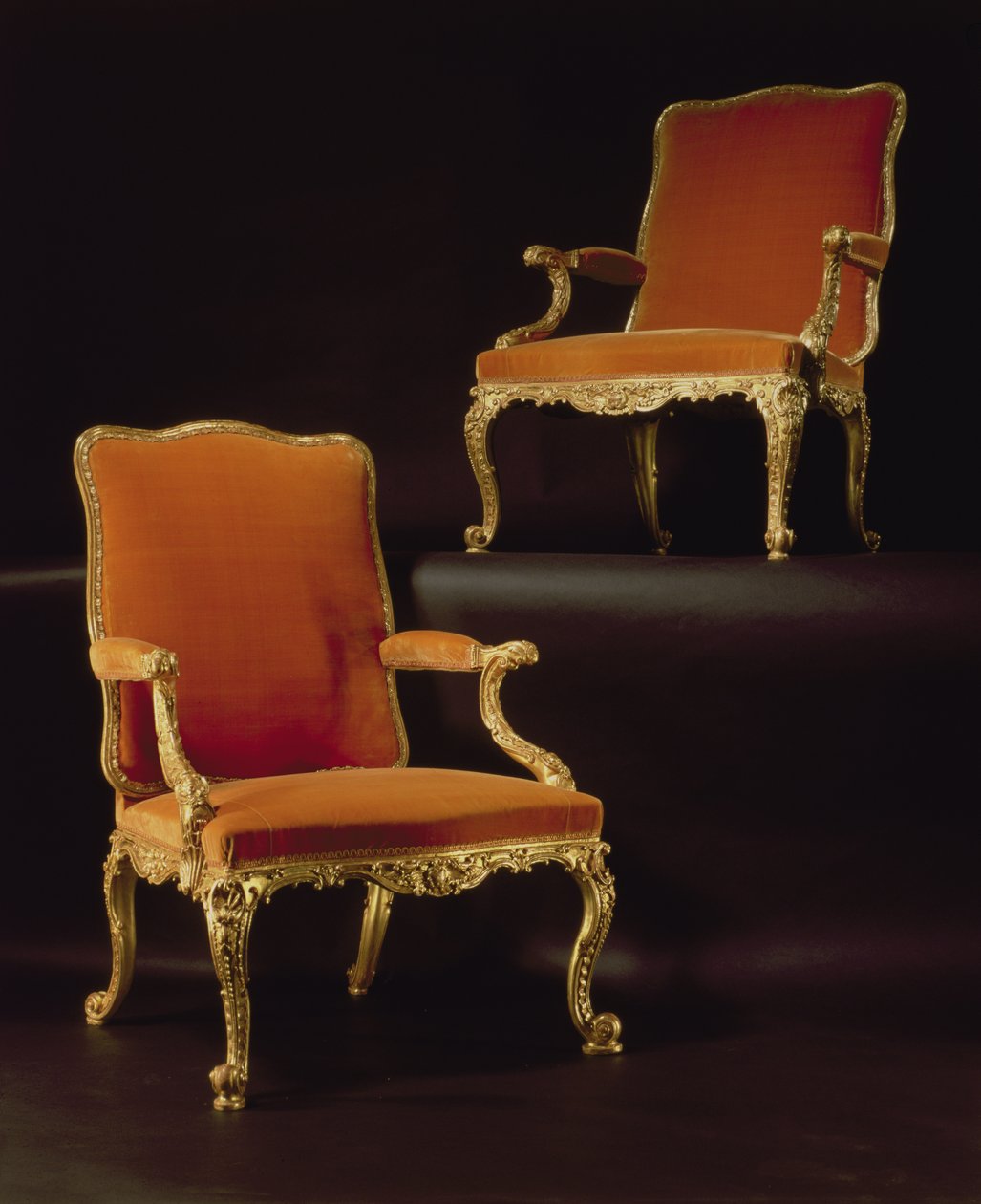 Fauteuil sculpté, Chippendale - English School