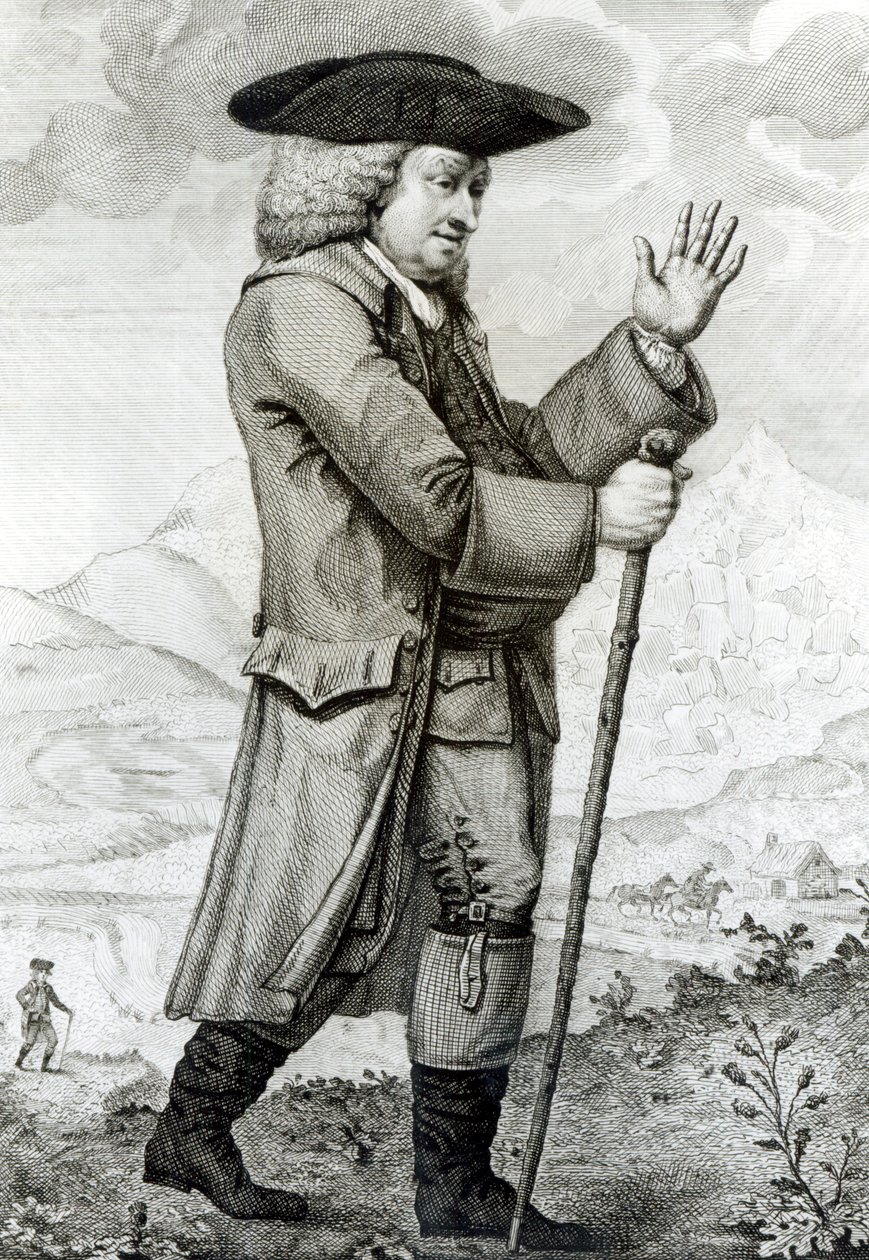 Dr Johnson en tenue de voyage, 1786 - English School