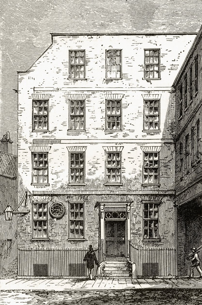 Maison du Dr Samuel Johnson au 17 Gough Square, de 