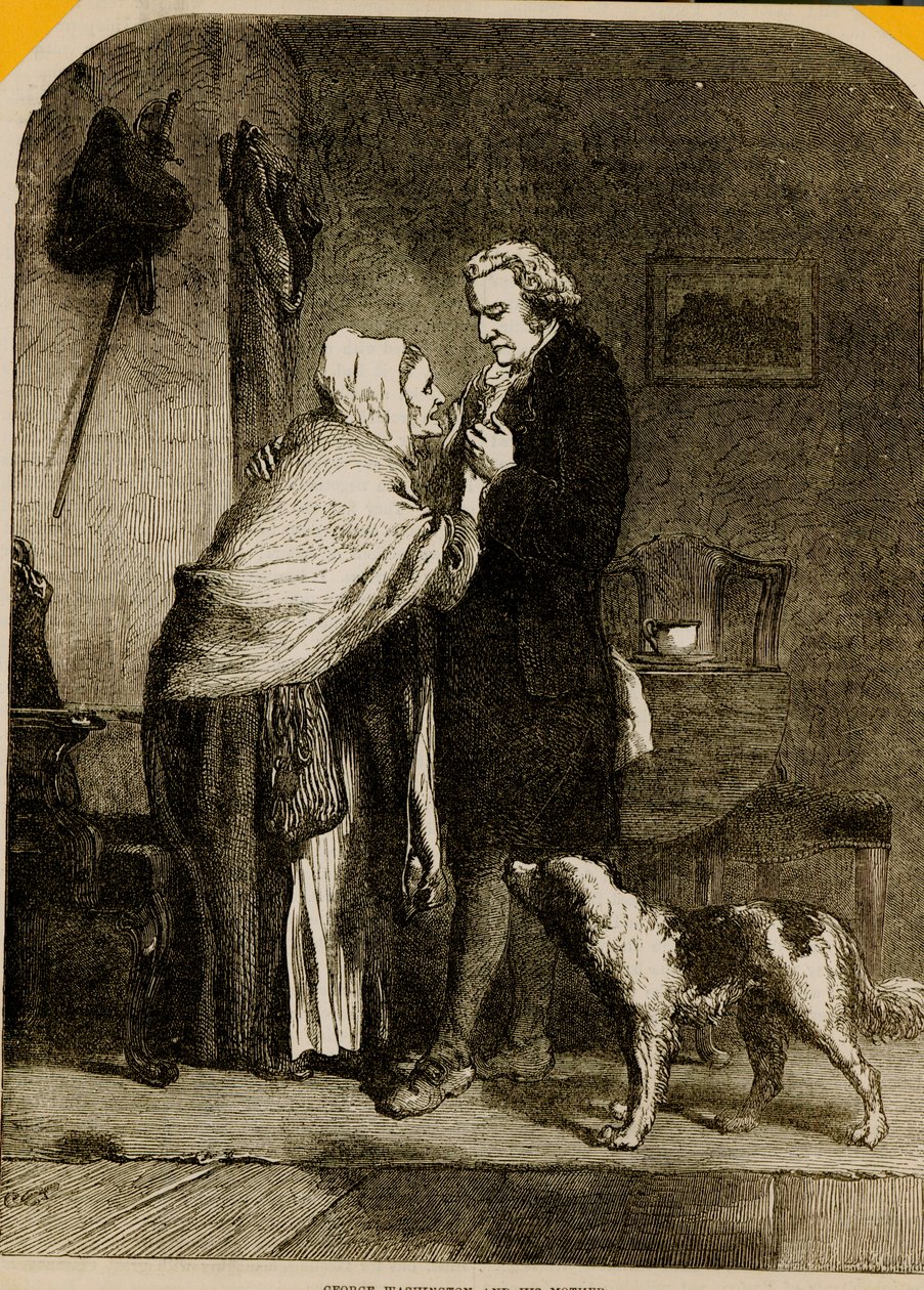 George Washington et sa mère - English School