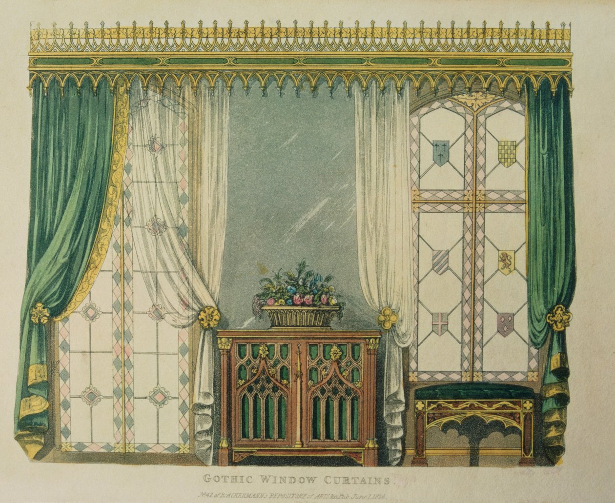Rideaux de fenêtre gothiques, planche 161 de l