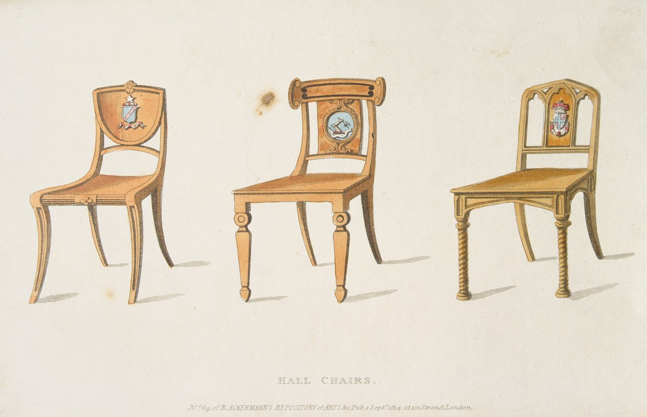 Chaises de hall, planche 67 de l