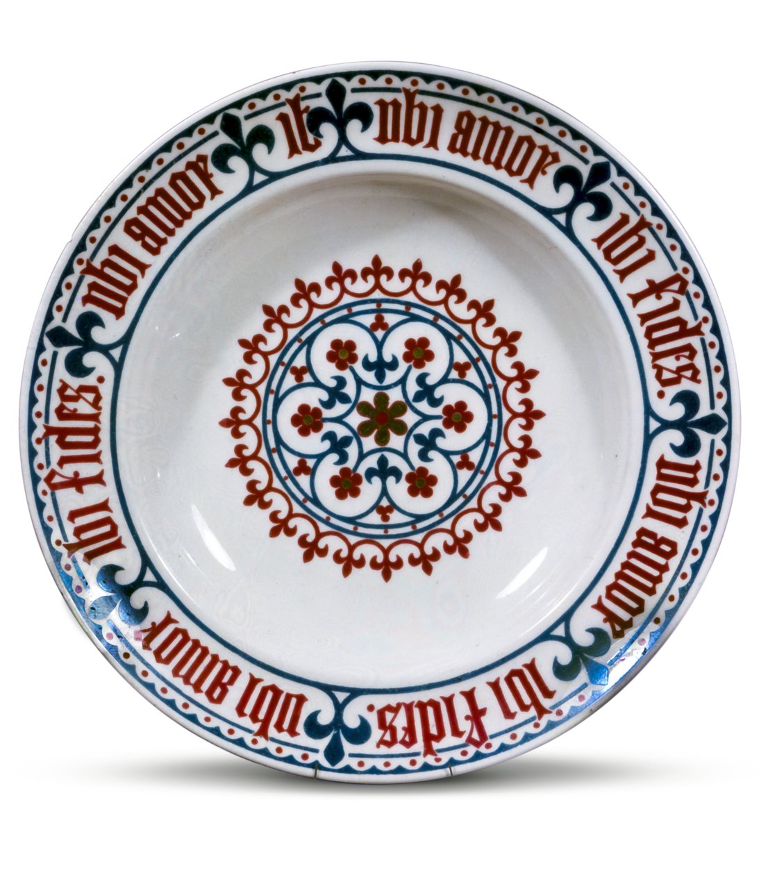 Plat Minton conçu par Pugin, 1851 (céramique) - English School
