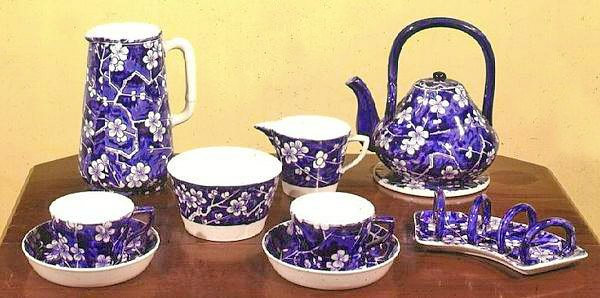 Service à thé Minton assorti au plateau, 1890 - English School