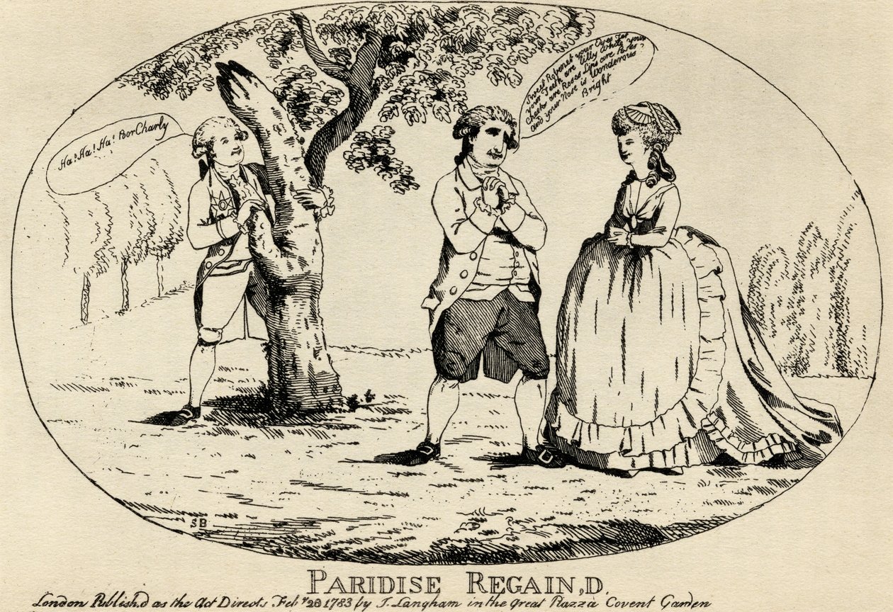 Paradis Retrouvé, publié par J. Langham, 1783 - English School