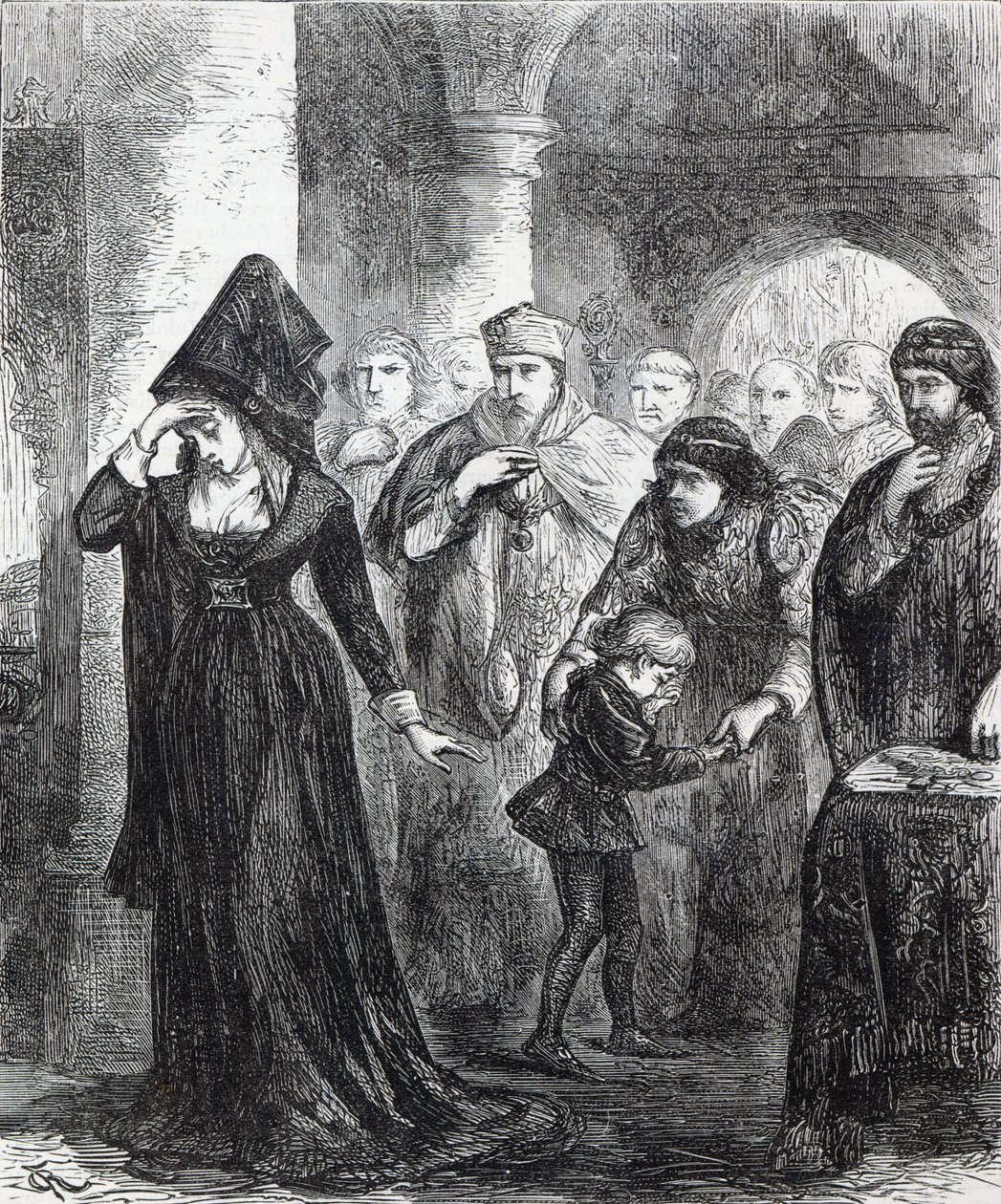 Séparation de la reine Elizabeth Wydville et de son fils, le duc d