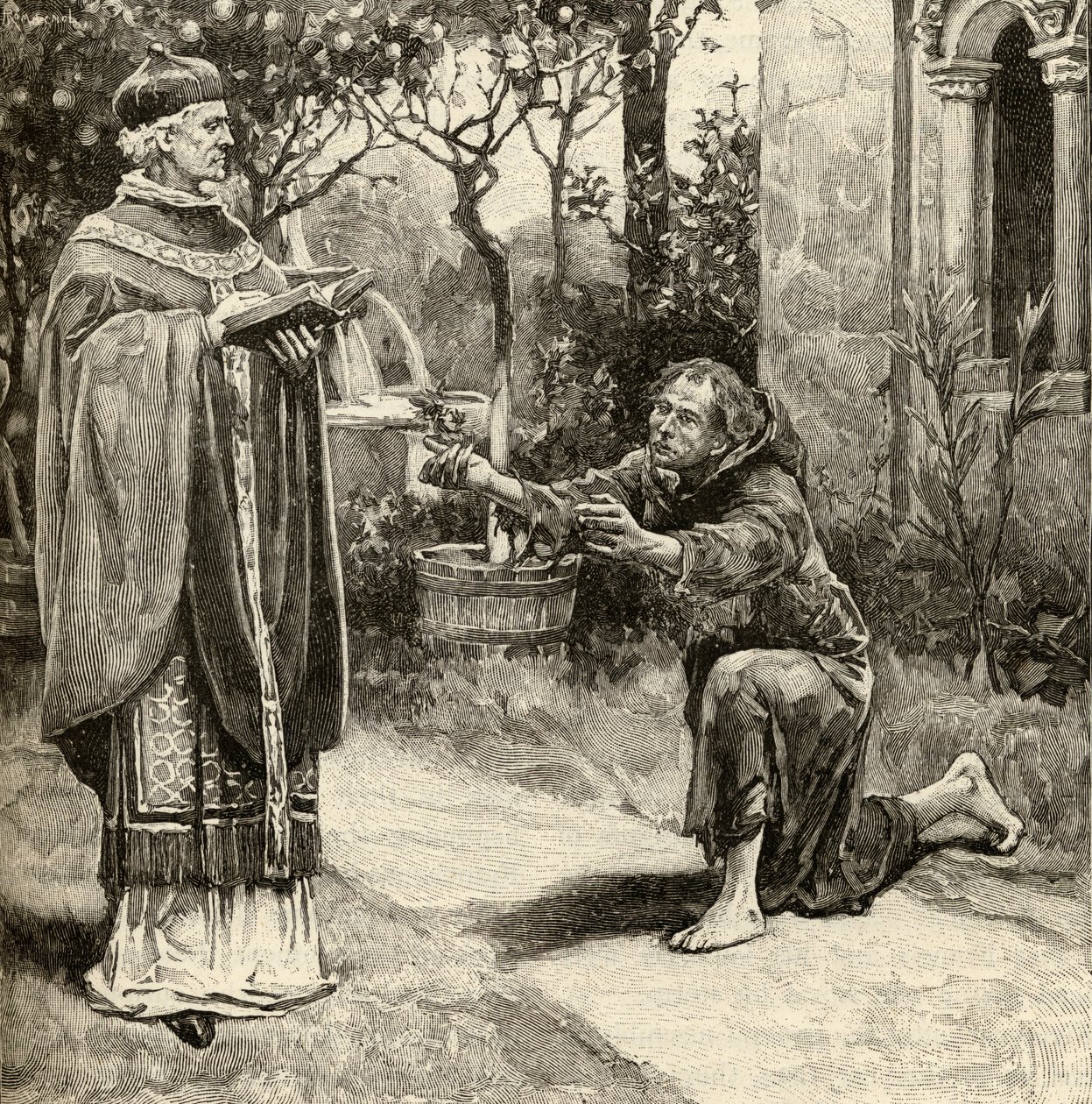 Pape Innocent III (1161-1216) et Saint François d