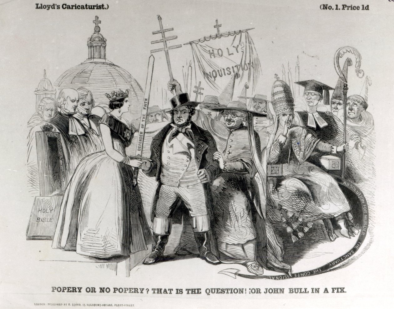 Papisme ou Non Papisme 1850 - English School