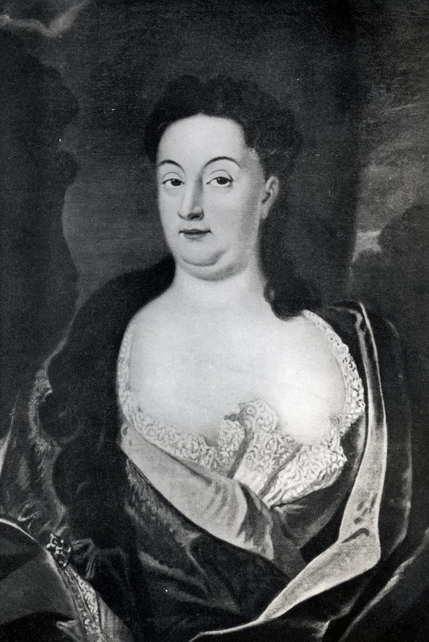 Portrait de la comtesse Ehrengard Melusina von der Schulenburg, duchesse de Kendal (1667-1743) - English School