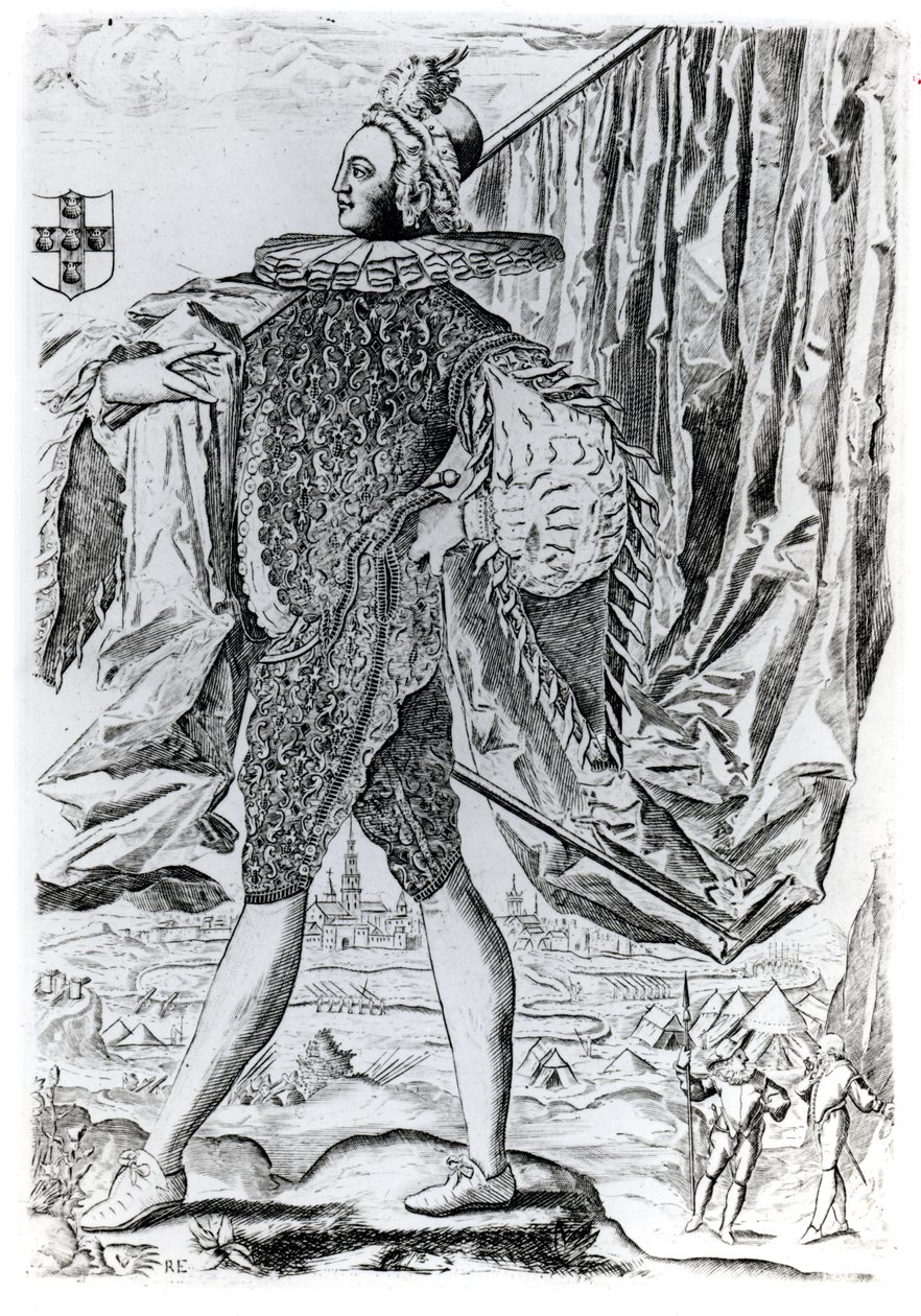 Portrait de George Villiers, 1er Duc de Buckingham (1592-1628) gravé par Renold Elstrack (1571-vers 1630) - English School
