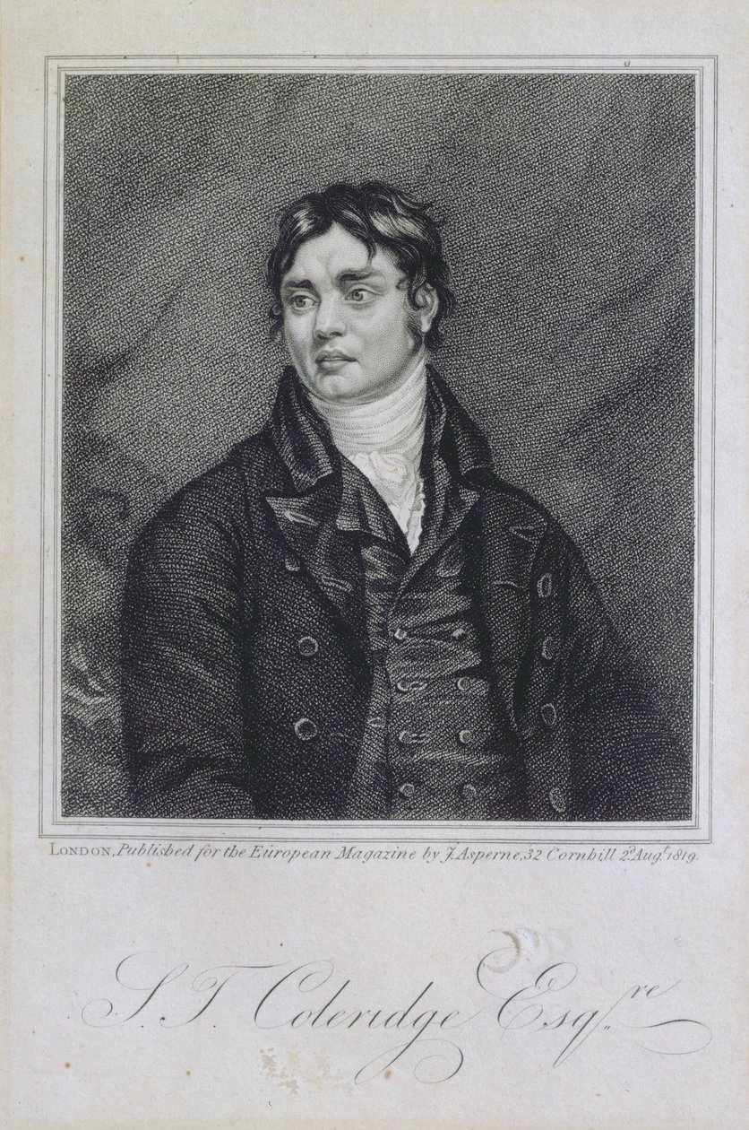 Portrait de Samuel Taylor Coleridge (1772-1834), publié en 1819 - English School