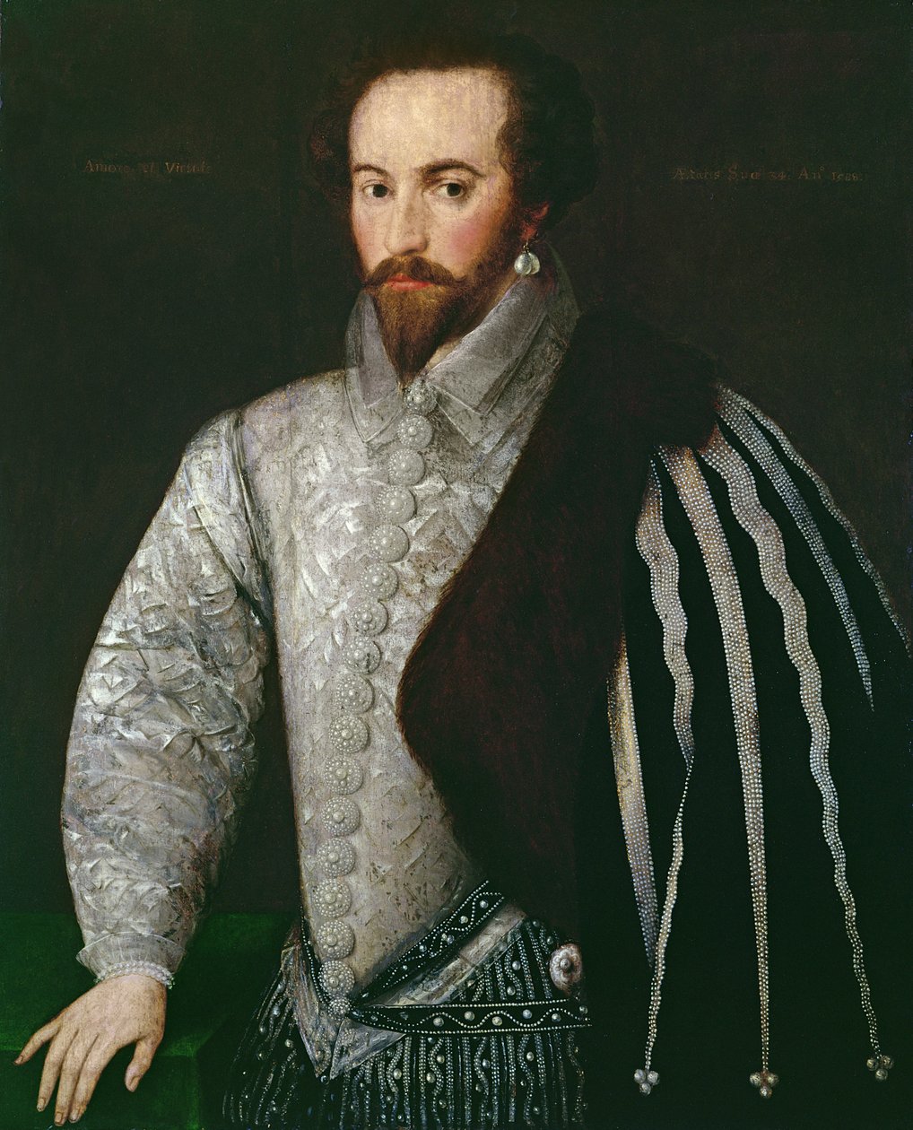 Portrait de Sir Walter Raleigh (1554-1618) 1588 - English School