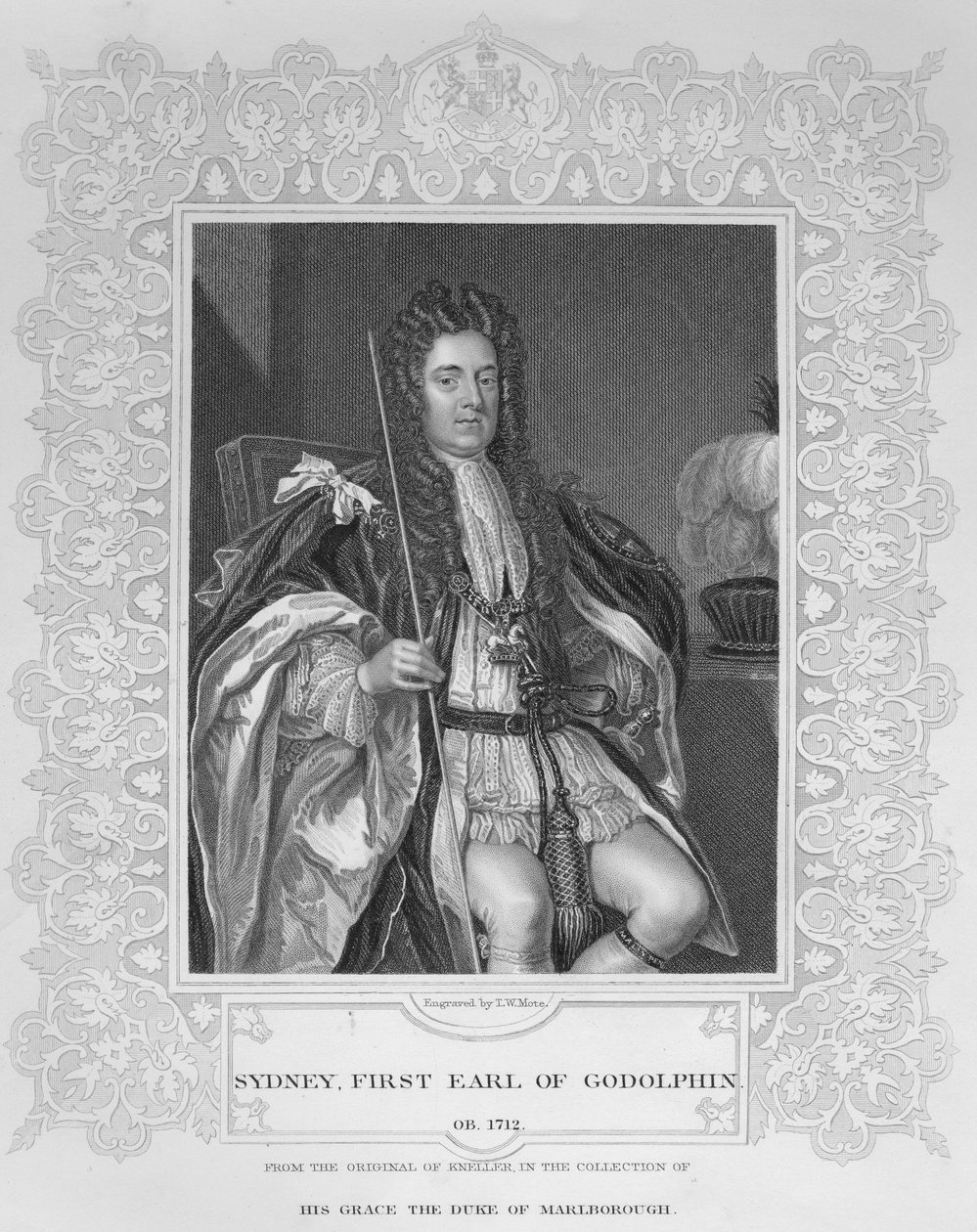 Portrait de Sydney, Premier Comte de Godolphin - English School