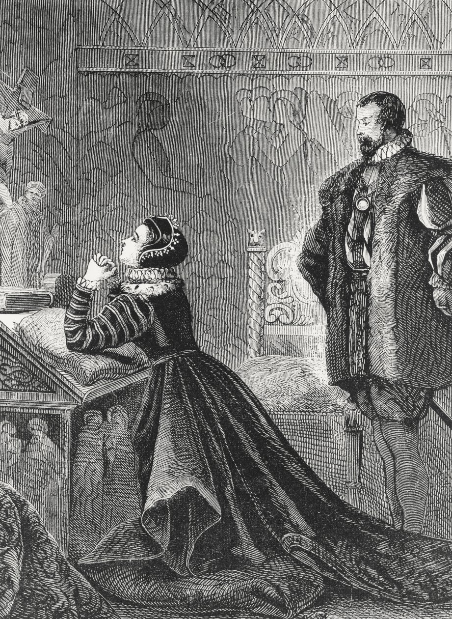 La reine Mary dans son oratoire privé (1542-87) - English School