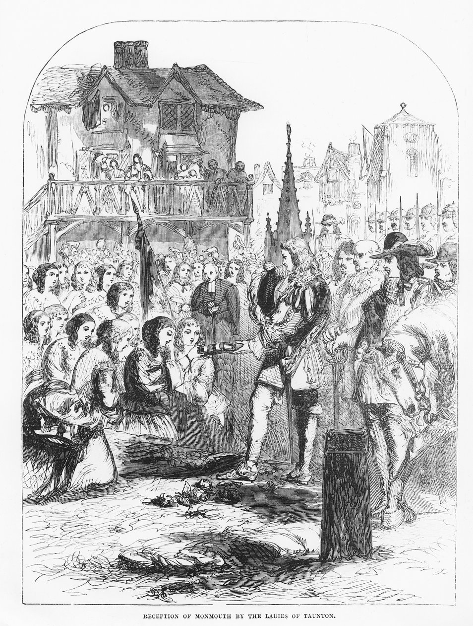 Réception de Monmouth par les dames de Taunton - English School