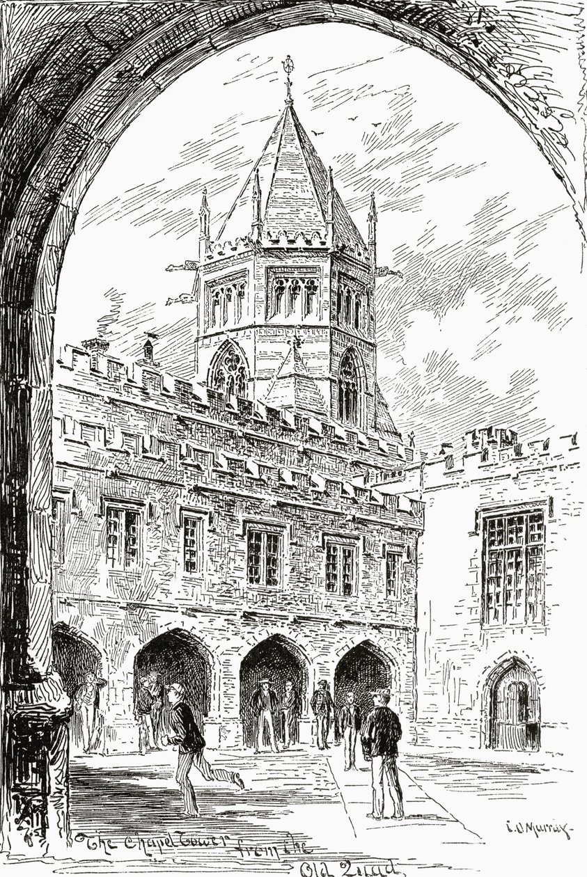 Rugby School, la tour de la chapelle depuis l