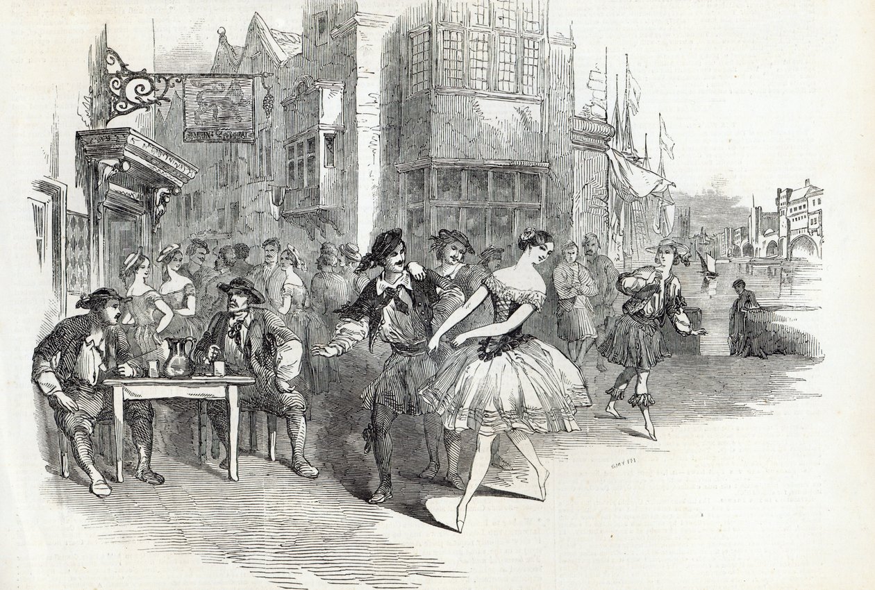 Scène du nouveau ballet 