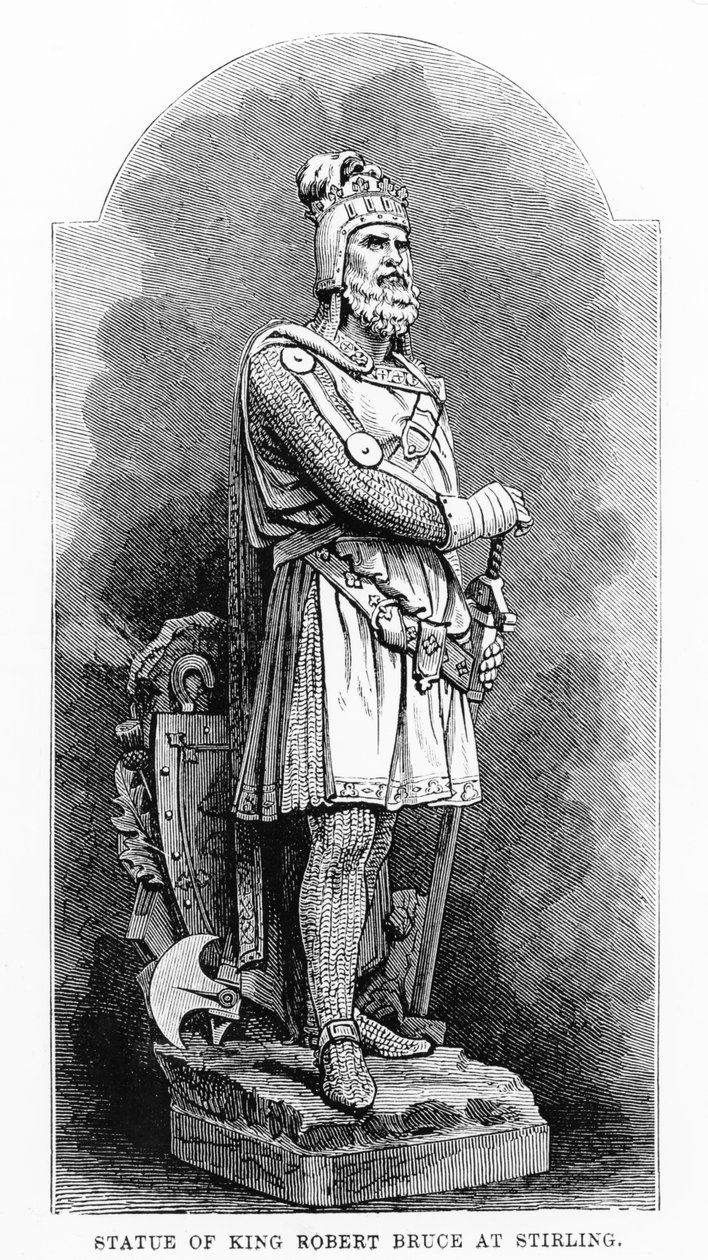 Statue du roi Robert le Bruce à Stirling - English School