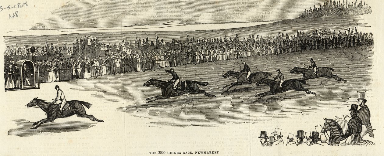 La course des 2000 guinées, Newmarket, de 