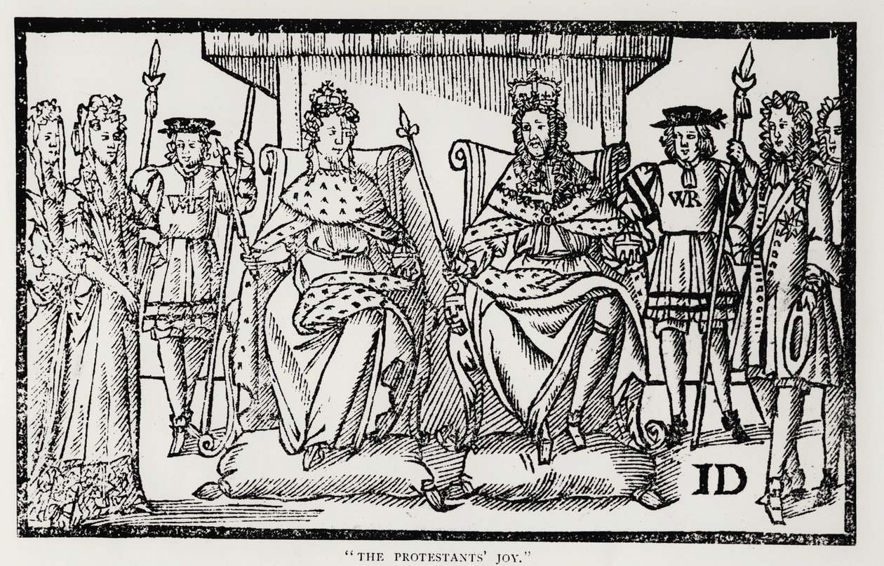 La joie des protestants, 18 avril 1689 - English School