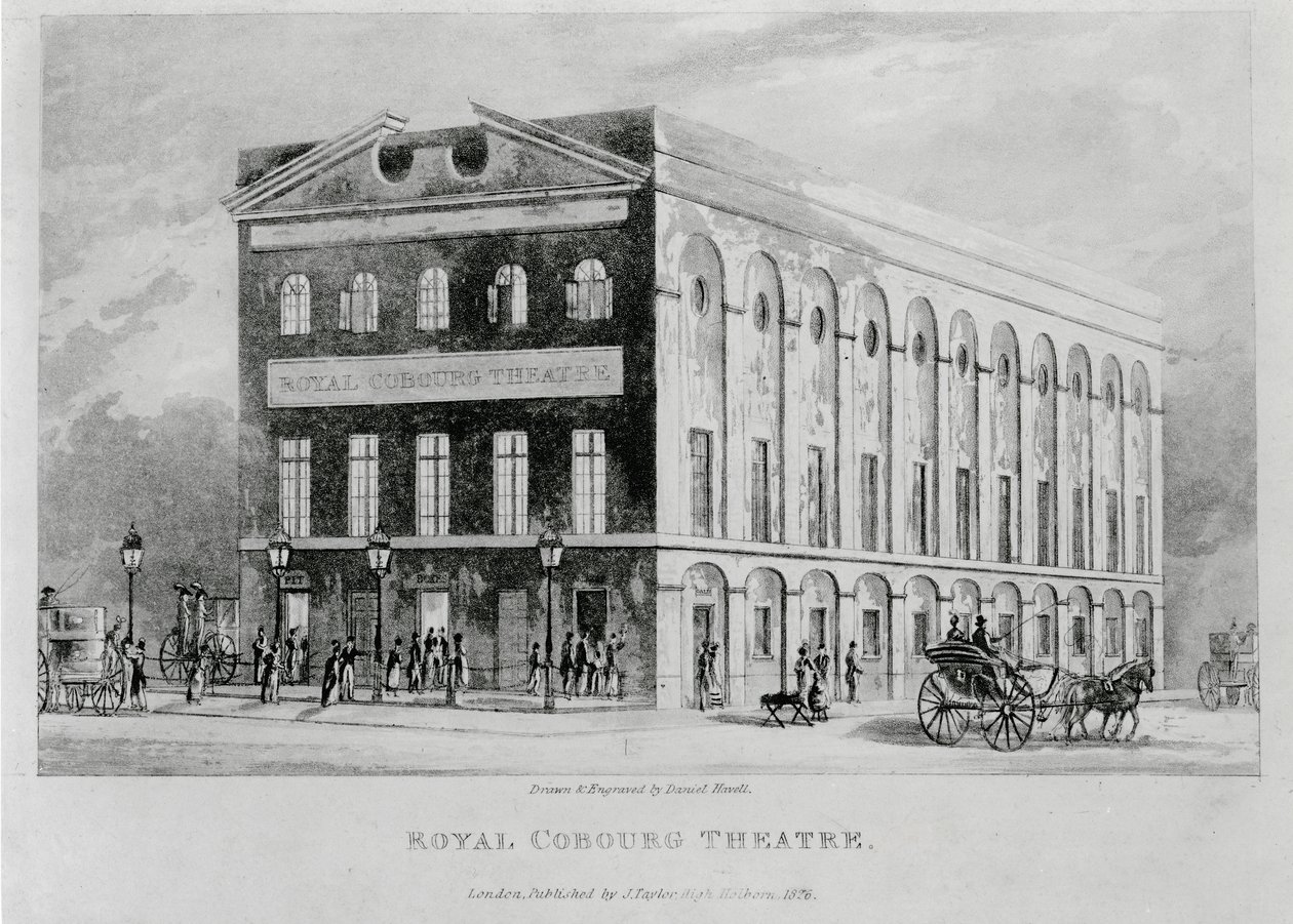 Le Royal Coburg Theatre, Surrey, 1826 - English School