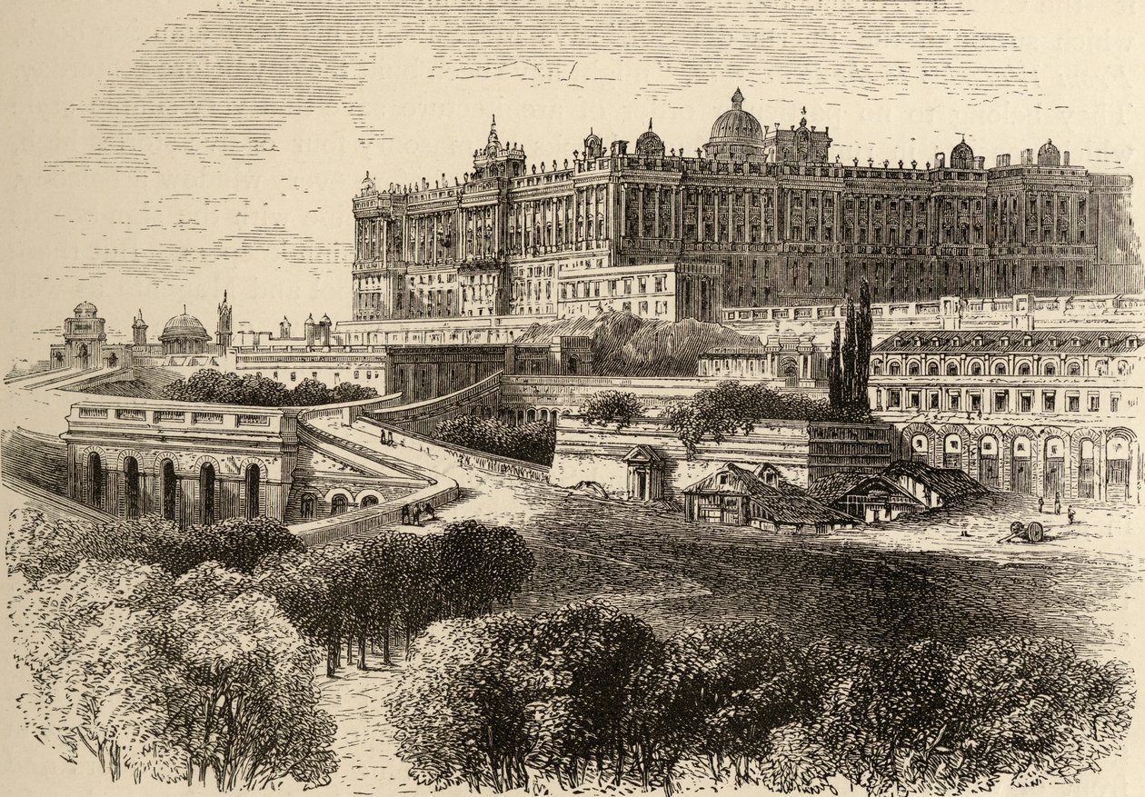 Le Palais Royal, Madrid, illustration de 