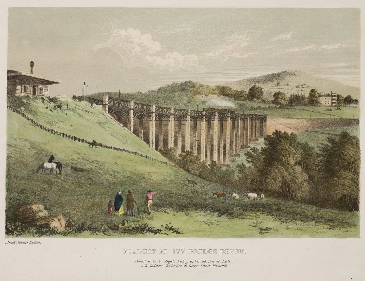 Viaduc à Ivy Bridge, Devon - English School