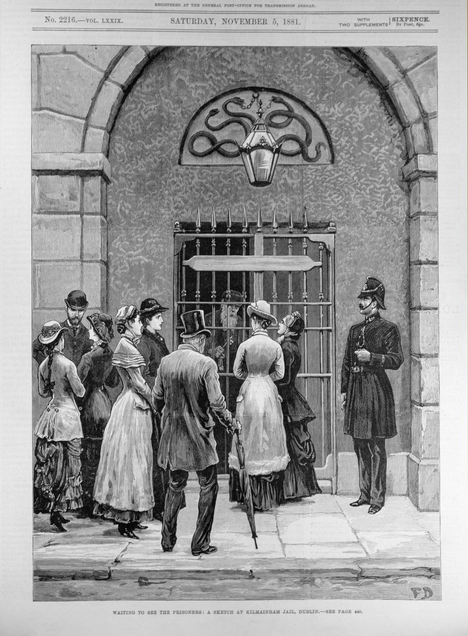 En attendant de voir les prisonniers; Un croquis à la prison de Kilmainham, Dublin, de 