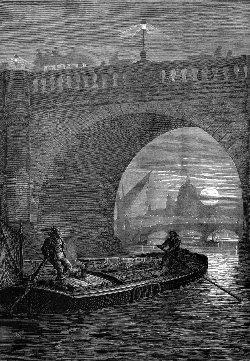 Pont de Waterloo la nuit - English School