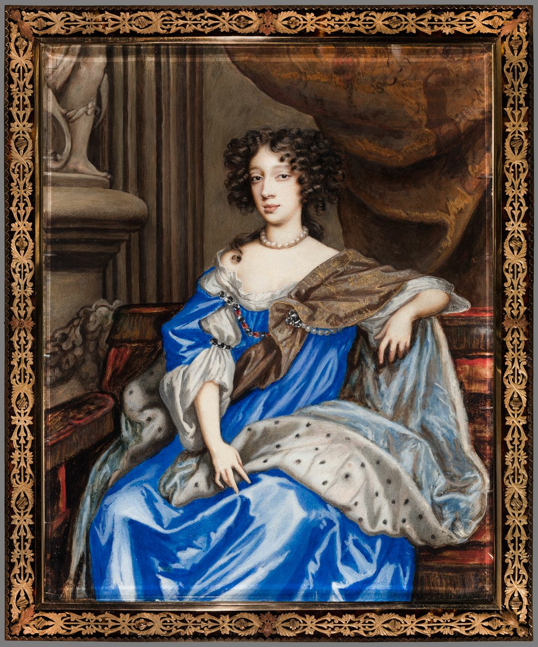 Portrait de Marie de Modène, vers 1673 - English Nicholas Dixon c. 1645¨after 1708.
