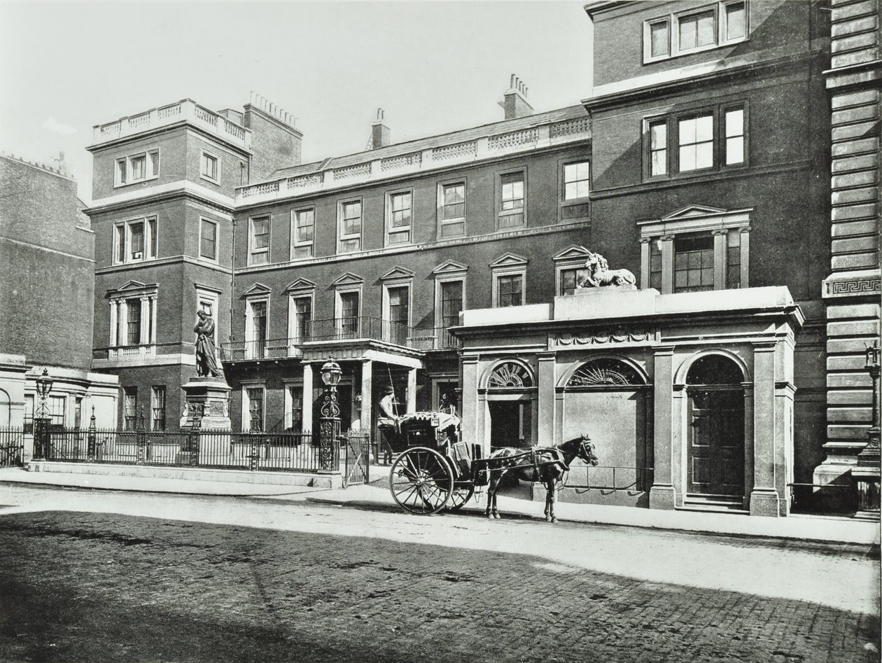 Fiacre devant le bureau de guerre Pall Mall, Collection Willis, 1890 - English Photographer