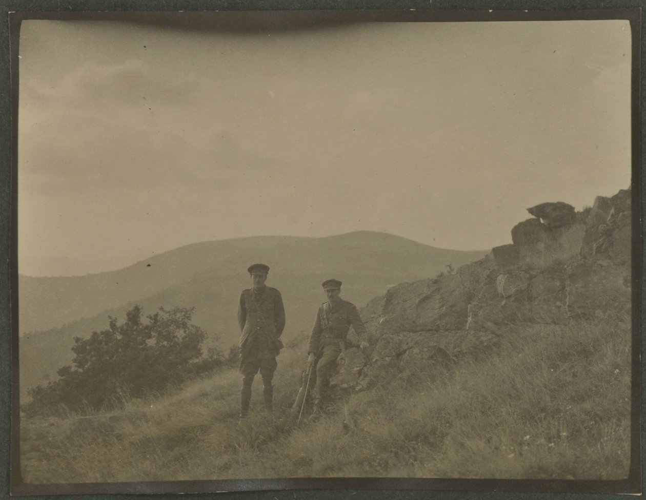 Harold Roper Robinson et William Lawrence Bragg, Vosges, automne 1915 - English Photographer