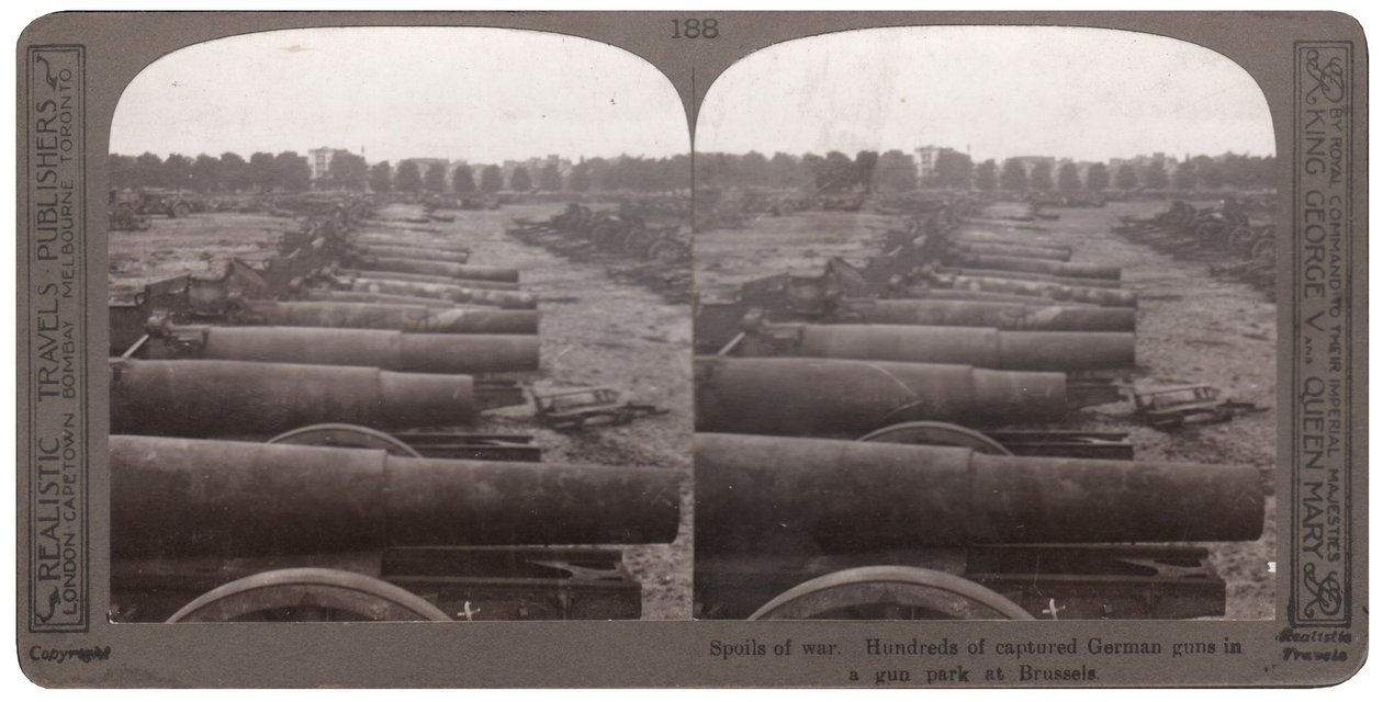 Des centaines de canons allemands capturés dans un parc d
