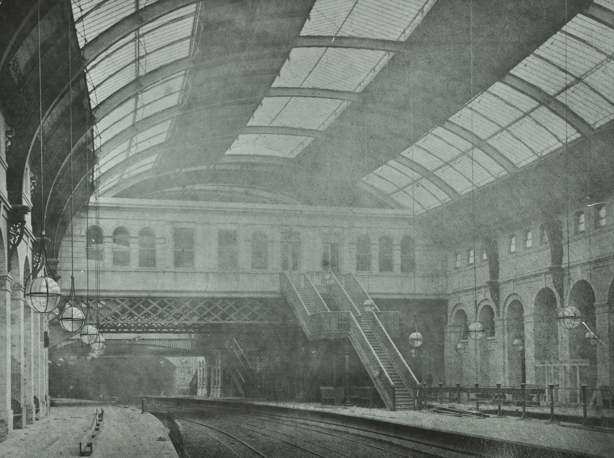 Gare de Kings Cross : vue des quais, 1862 - English Photographer