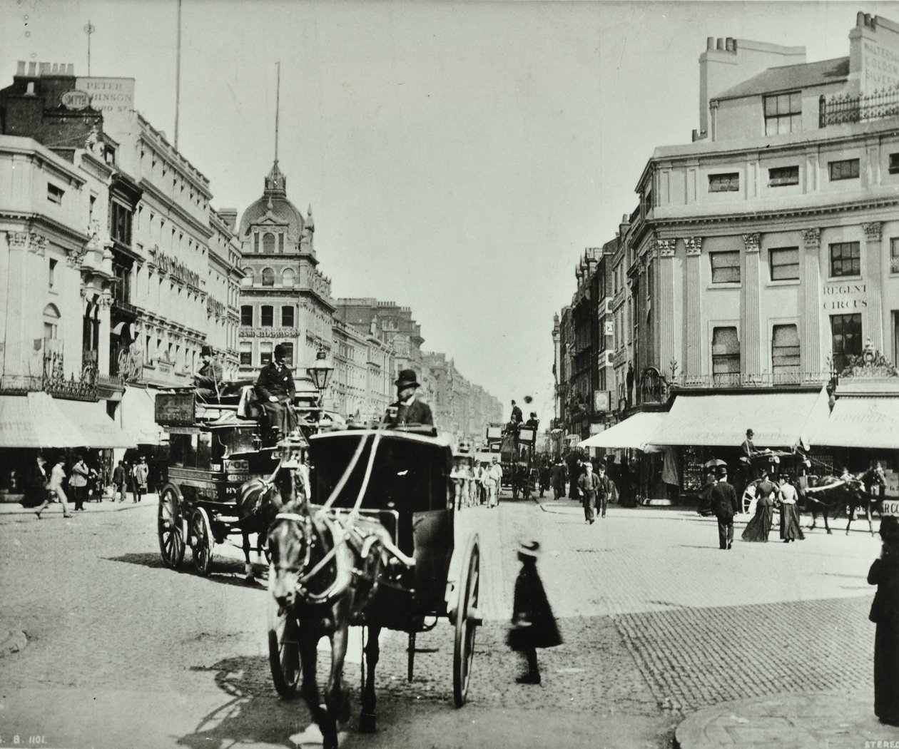 Oxford Circus, Westminster LB : vue vers l