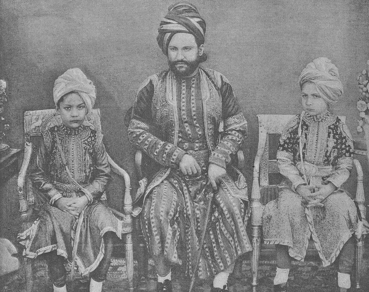 Gendre et petits-fils du sultan Shah Jahan, Bégum de Bhopal - English Photographer