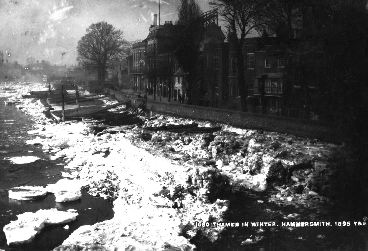 La Tamise à Hammersmith en hiver, 1895 - English Photographer