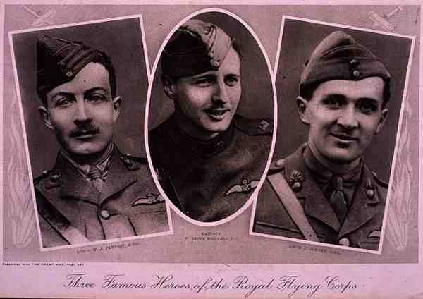 Trois héros célèbres du Royal Flying Corps, pour 