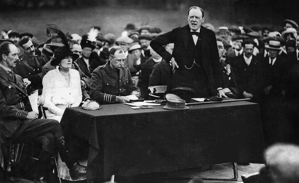 Winston Churchill lors d
