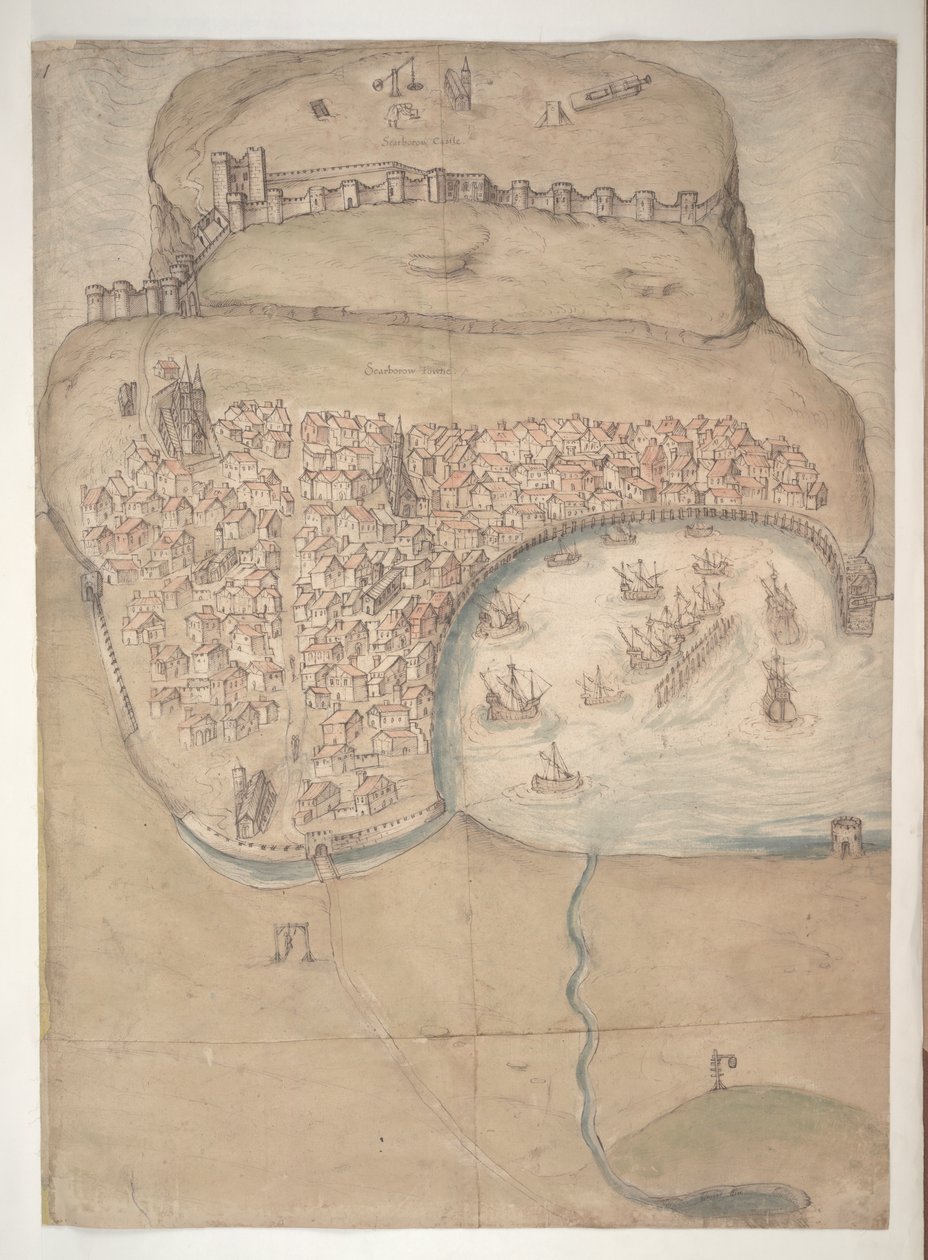 Plan coloré ou vue à vol d