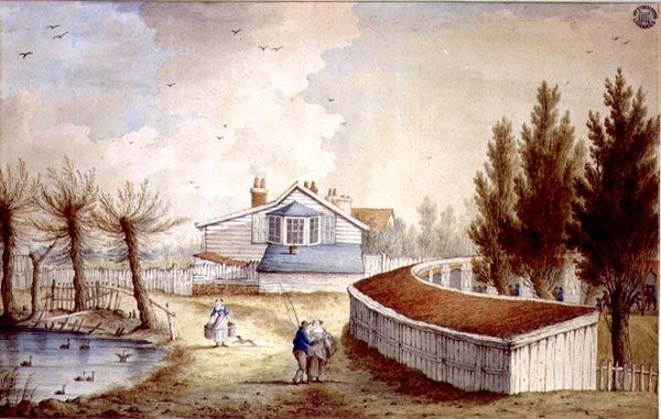 Un Cottage près des jardins de thé Jew