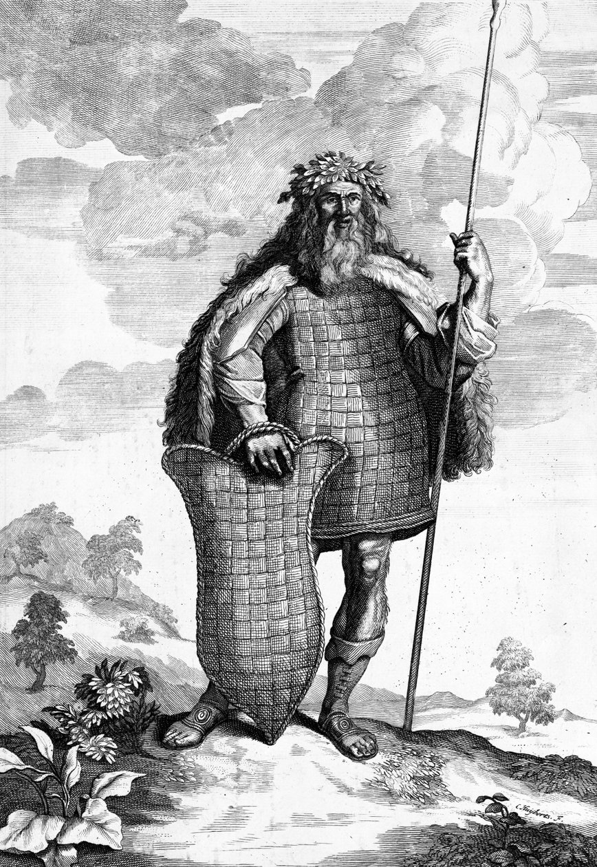 Un Marcoman, gravé par Cornelis Huyberts, illustration des Commentaires de César, traduit en anglais par William Duncan, publié en 1753 - English School