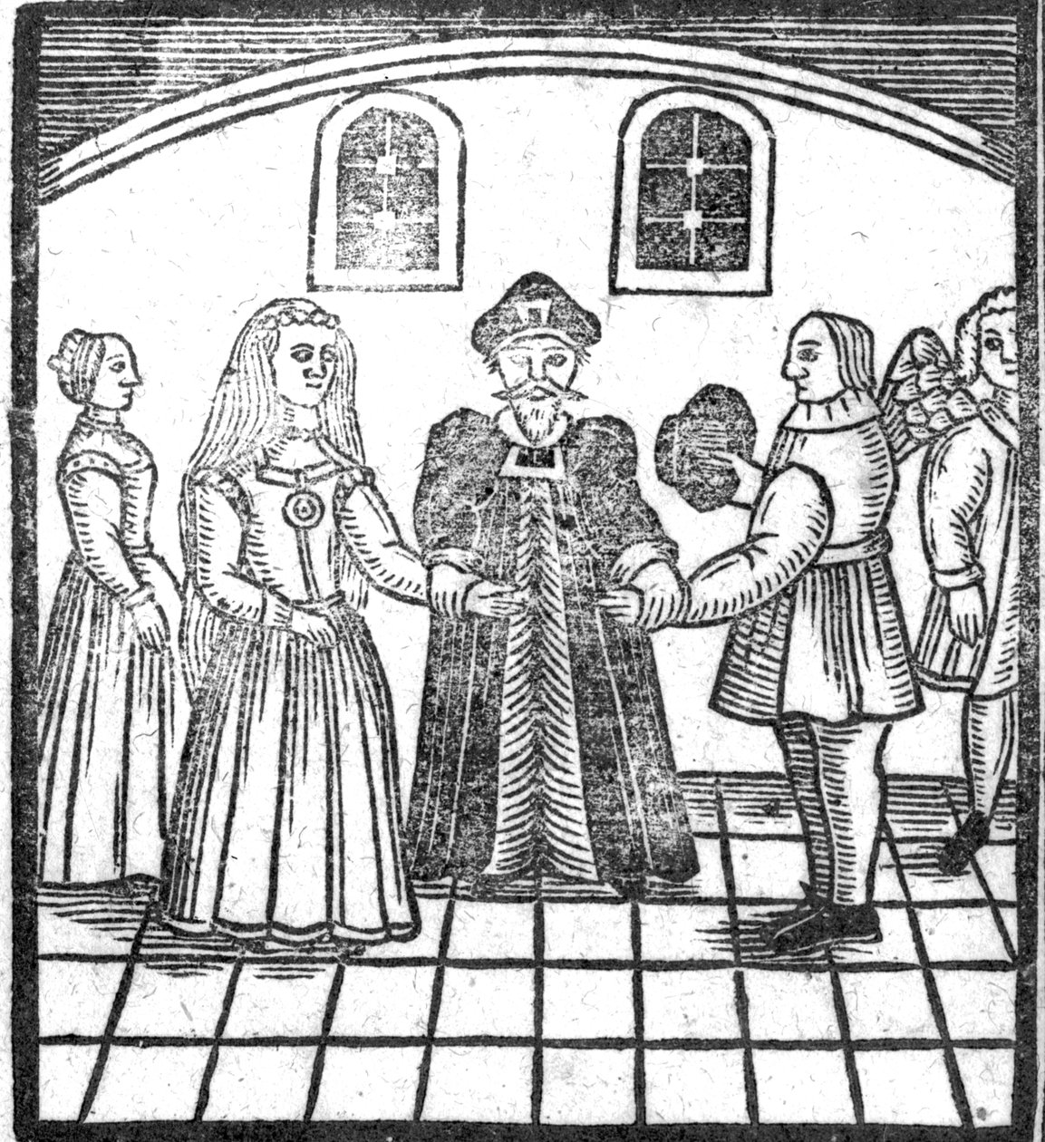 Cérémonie de mariage, illustration d