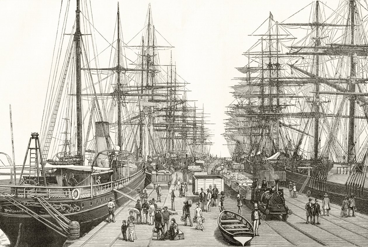 Un quai de chemin de fer à Melbourne, de 