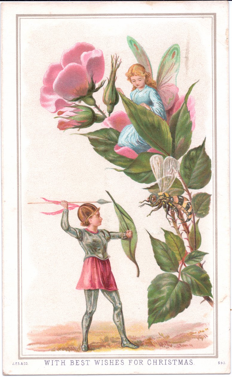 Carte de Noël victorienne d