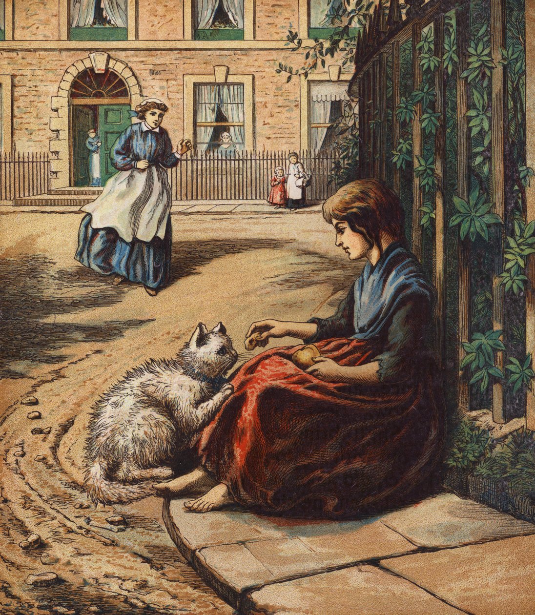 Un ami dans le besoin (lithographie couleur) - English School