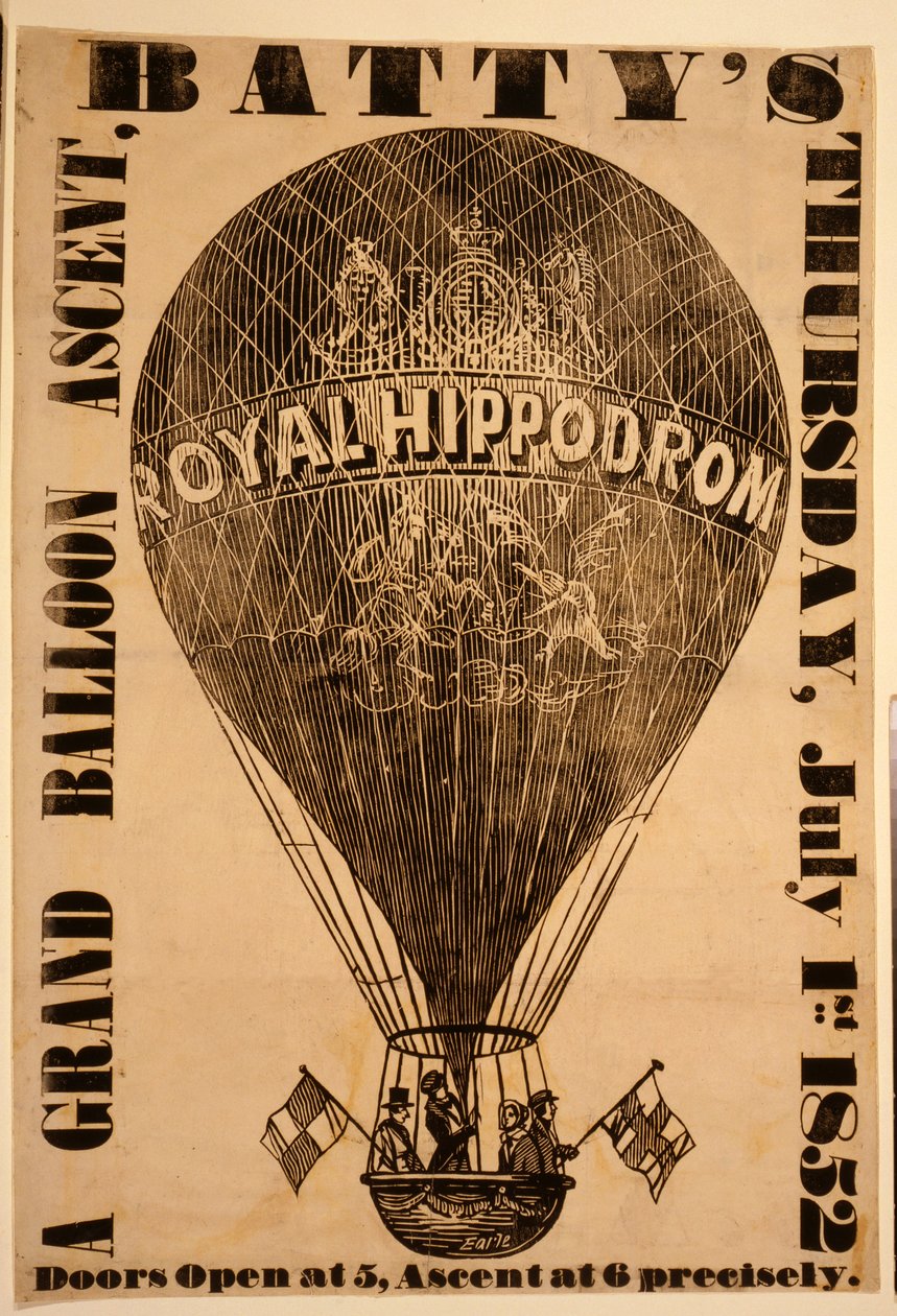 Une grande ascension en ballon, Battys, jeudi 1er juillet 1852 - English School