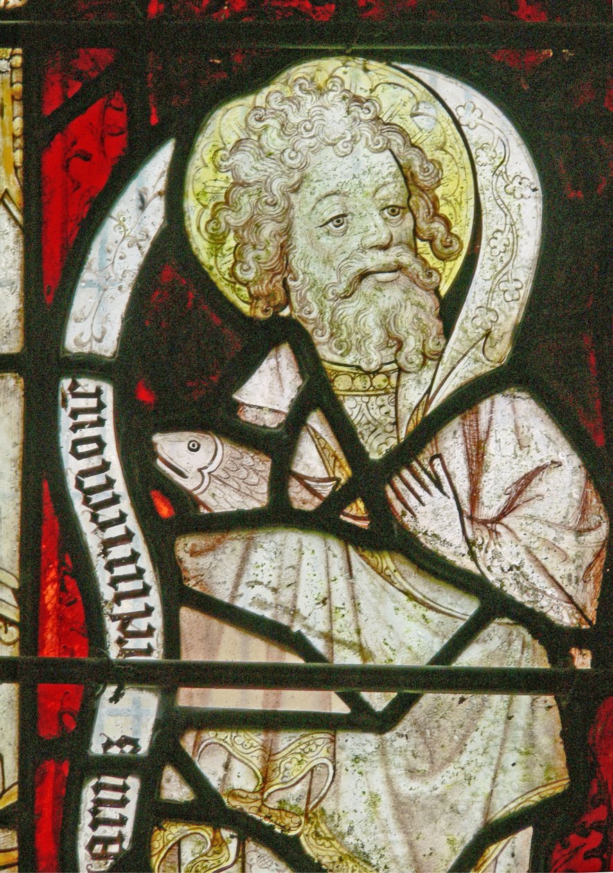 Une fenêtre nord représentant Saint Simon - English School