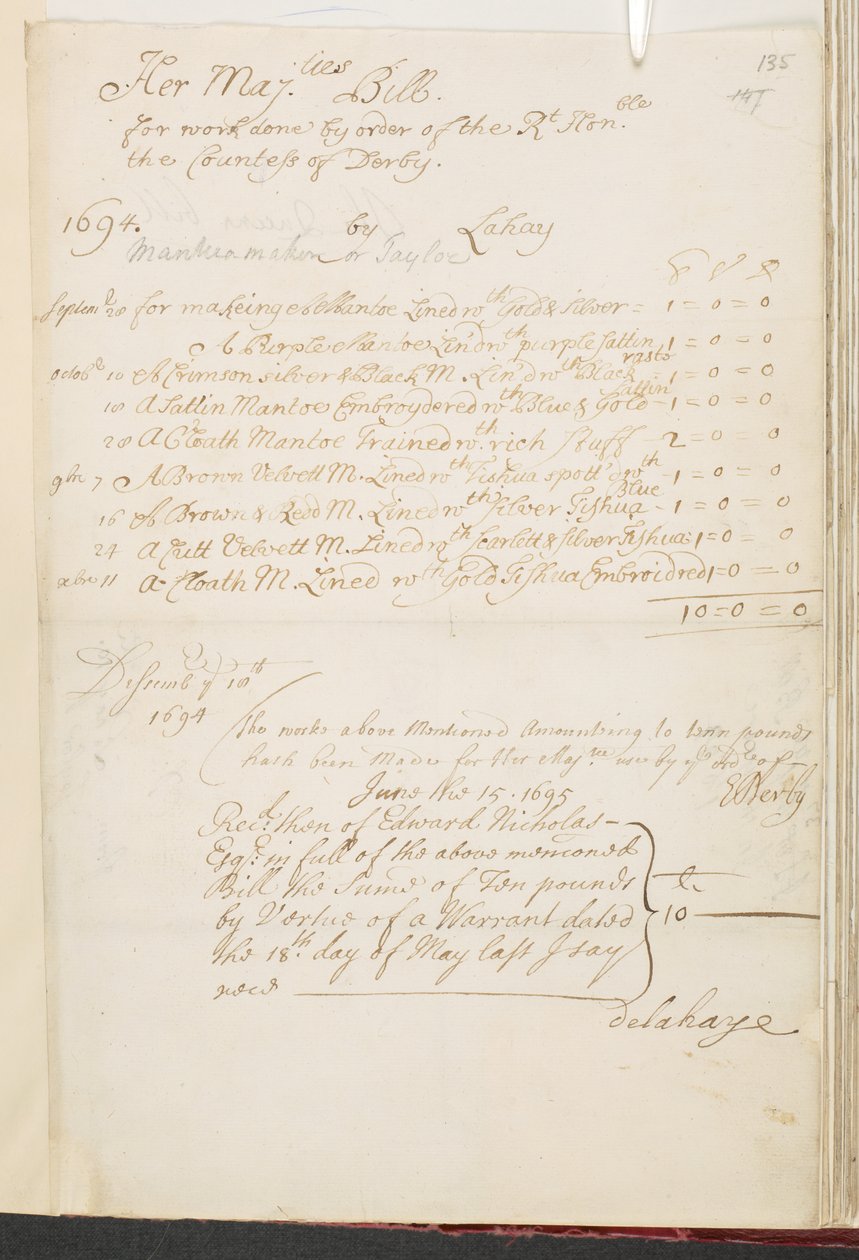 Un document royal, Add MS 5751 A, f.135 - English School