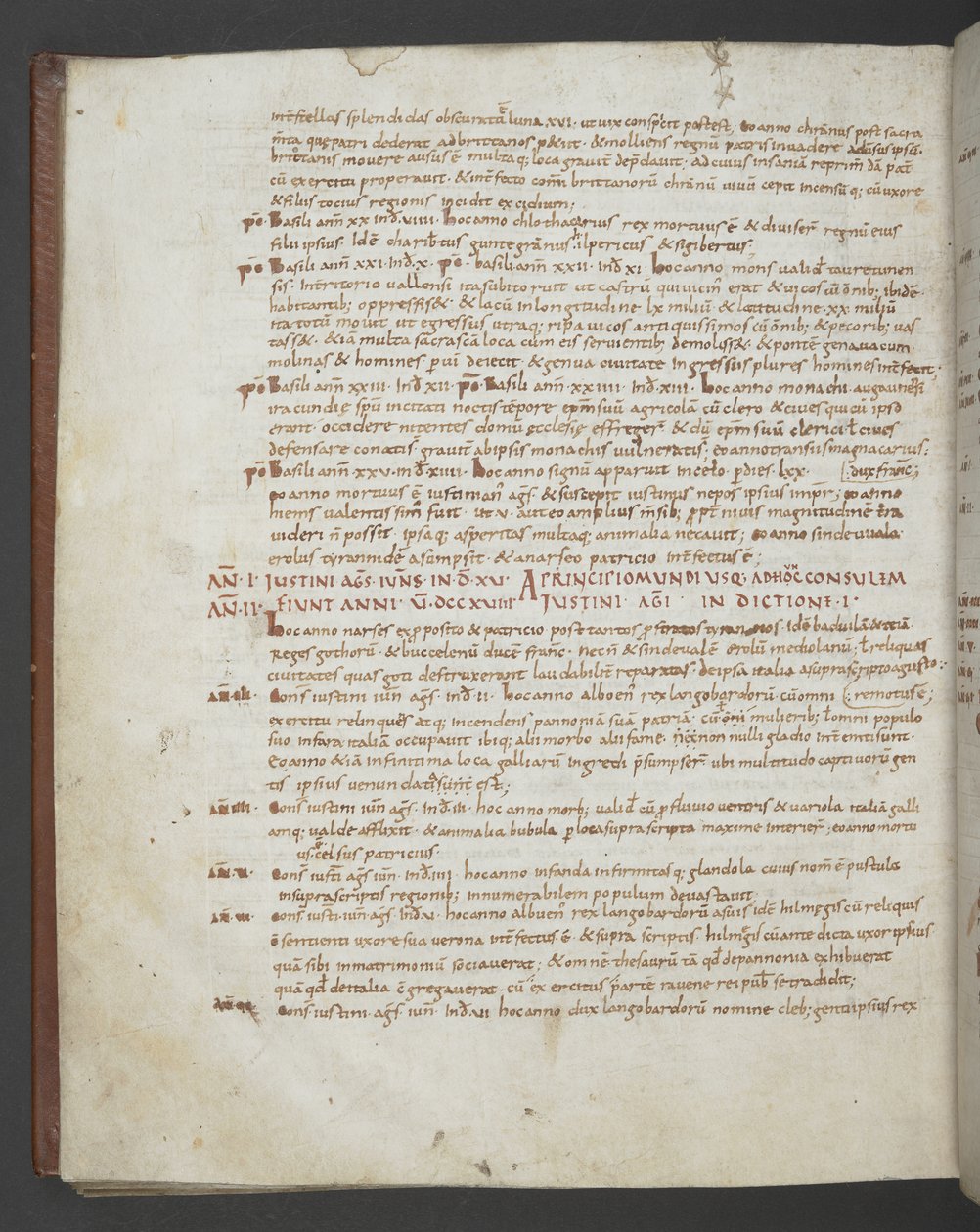 Eusèbe de Césarée, Chronicon, avec des ajouts de Saint Jérôme, Prosper d